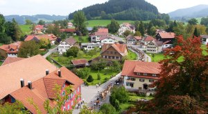 Gemeinde Gr&uuml;nenbach im Westallg&auml;u Viehscheid im Herbst