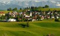 Scheidegg im Allgäu Ortsansicht mit Berge