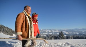 Winterwandern im Westallg&auml;u mit Alpenblick