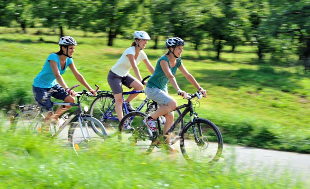 Radfahren im Westallg&auml;u mit dem Fahrrad unterwegs