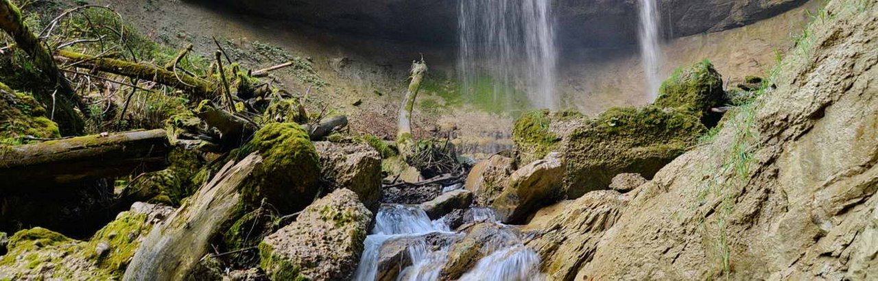 Scheidegger Wasserfälle im Westallgäu an den Westallgäuer Wasserwegen © Scheidegg Tourismus
