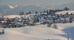 Scheidegg im Winter - Blick von Allmannsried © Landkreis Lindau (Bodensee)