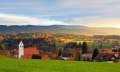 Gemeinde Hergatz im Westallgäu Wohmbrechts Sonnenuntergang