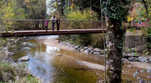 Westallgäuer Wasserwege Wanderweg Brückenschlag an der Leiblach