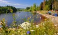 Ausblick auf den Waldsee in Lindenberg im Allg&auml;u