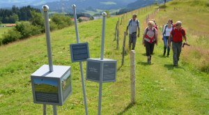 Wandertrilogie Allgäu Wanderer auf der Alm