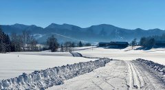 Langlaufloipe Stiefenhofen mit Blick zum Hochgrat © Landkreis Lindau (Bodensee)