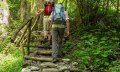 Wanderer auf den Wanderwegen im Westallgäu