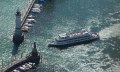 Schiff der Bodensee-Schifffahrts-Betriebe in der Lindauer Hafeneinfahrt © Achim Mende, LTK GmbH