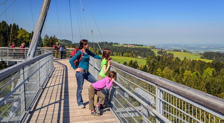 Skywalk Allgäu mit Blick auf die Allgäuer Landschaft