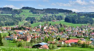 Gemeinde Weiler-Simmerberg im Westallgäu Ortsansicht