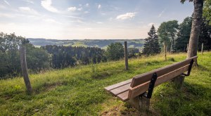 Hier k&ouml;nnen Sie sich auf B&auml;nken hinsetzen und den Ausblick genie&szlig;en. &copy; Frederick Sams