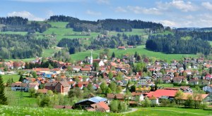 Gemeinde Weiler-Simmerberg im Westallg&auml;u Ortsansicht
