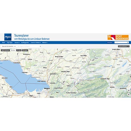 Tourenplaner für Alpstein Kartenausschnitt