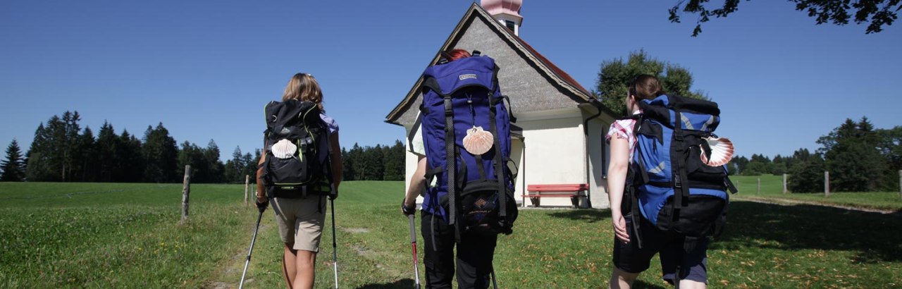 Wandern auf dem Jakobsweg im Westallgäu Wandern auf dem Jakobsweg im Westallgäu