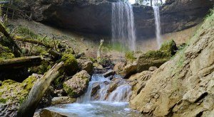 Scheidegger Wasserfälle im Westallgäu an den Westallgäuer Wasserwegen © Scheidegg Tourismus