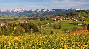 Zauber einer Landschaft mit sanft geschwungenen Hügeln und lieblichen Tälern - das Westallgäu!