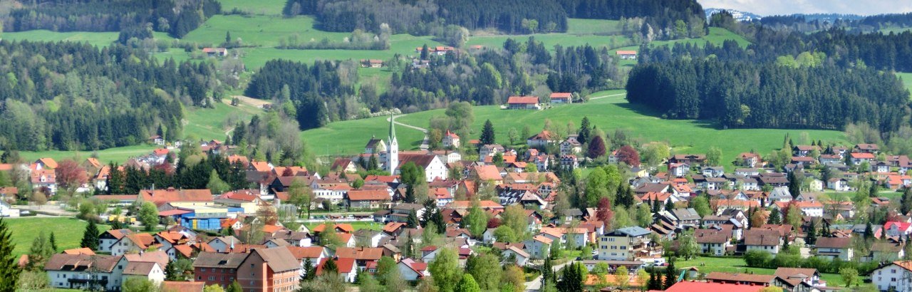Gemeinde Weiler-Simmerberg im Westallgäu Ortsansicht