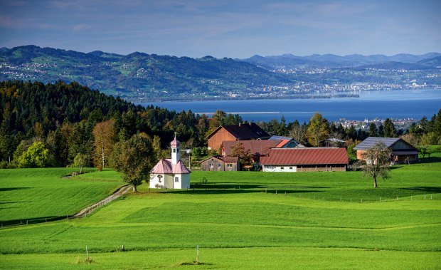 Landschaft mit Ausblick Westallgäu