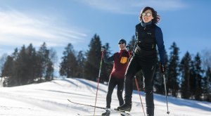 Gespurte Langlaufloipen im Westallg&auml;u